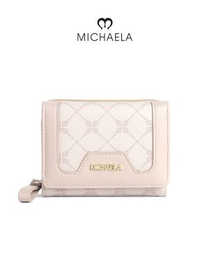 MICHAELA Trendy Checkered Trifold Wallet 12